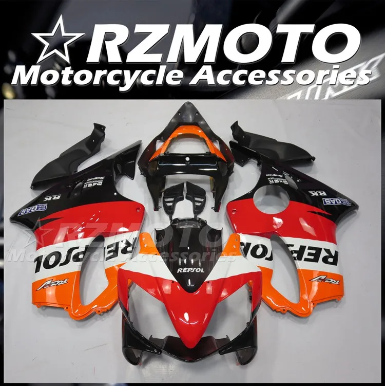 

4Gifts Injection Mold New ABS Whole Fairings Kit Fit for HONDA F4i 2001 2002 2003 01 02 03 Bodywork Set Red Orange Repsol