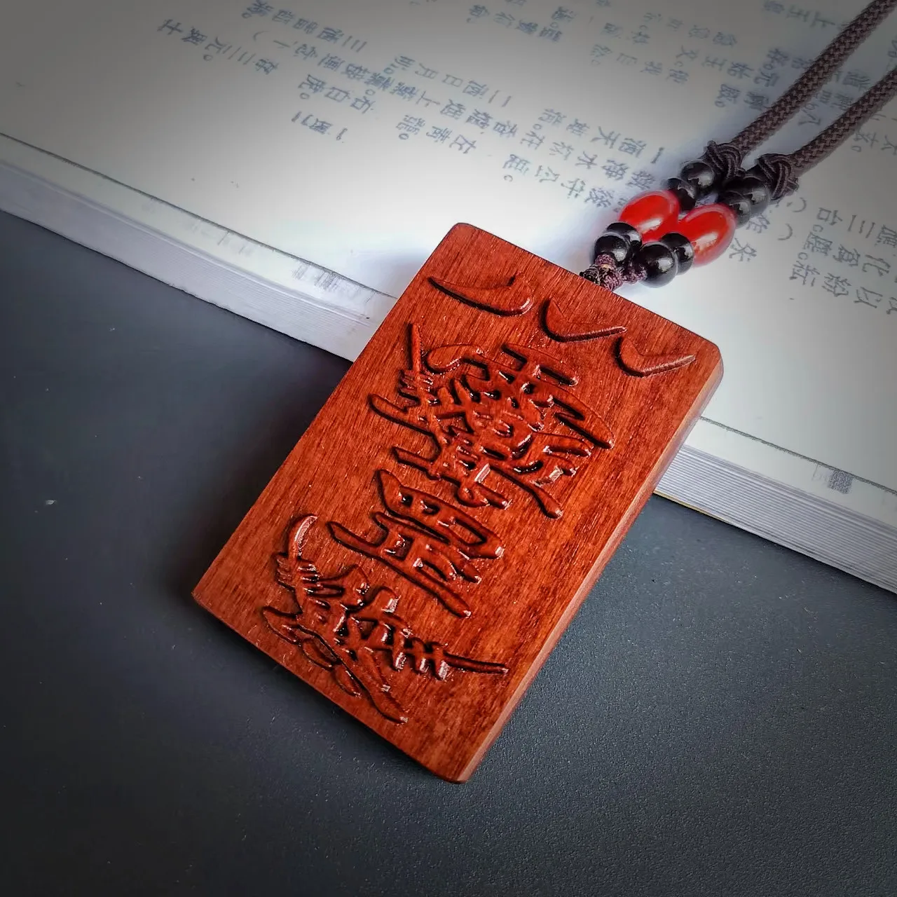 Ziwei taboo pendant, jade emperor taboo pendant, lightning strike jujube wood, relief pendant, and Amulet Pendant