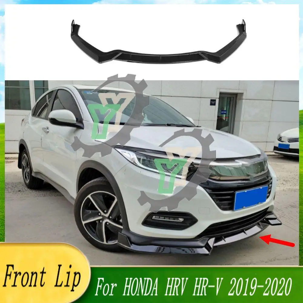 

Car Front Spoiler Bumper Lip Glossy Black Car Lower Splitter Body Kit Guard Plate Lippe Board For HONDA VEZEL HRV HR-V 2019-2020