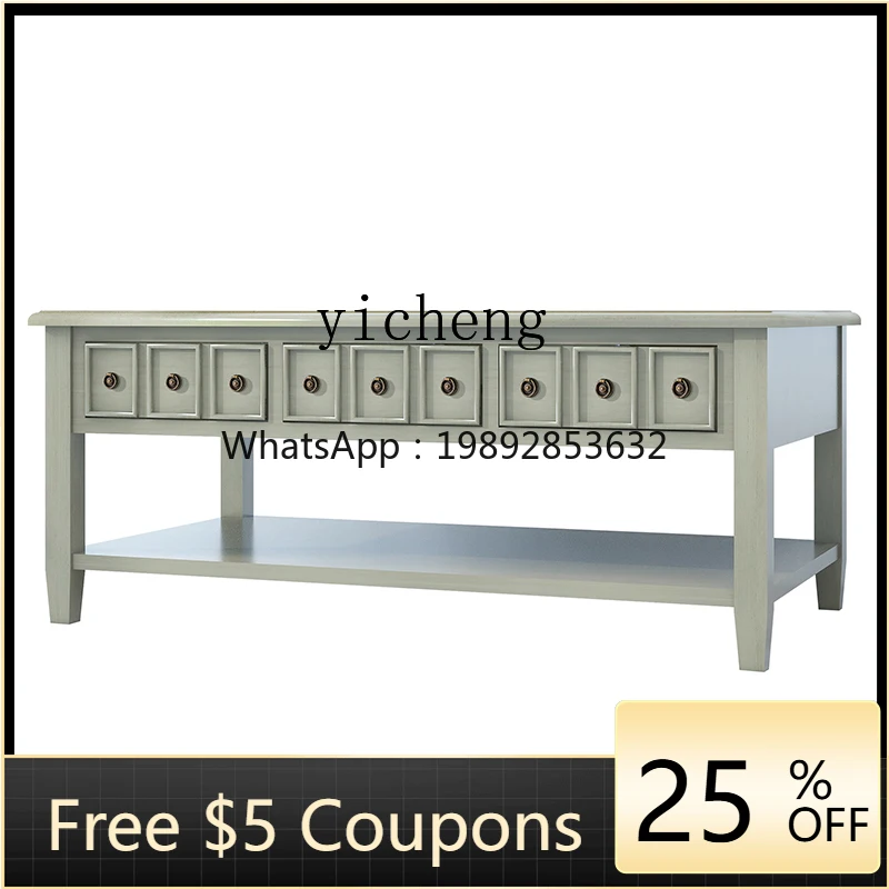 

ZZk Solid Wood Small Apartment Square Tea Table Household Low Table Minimalist Living Room Tea Table