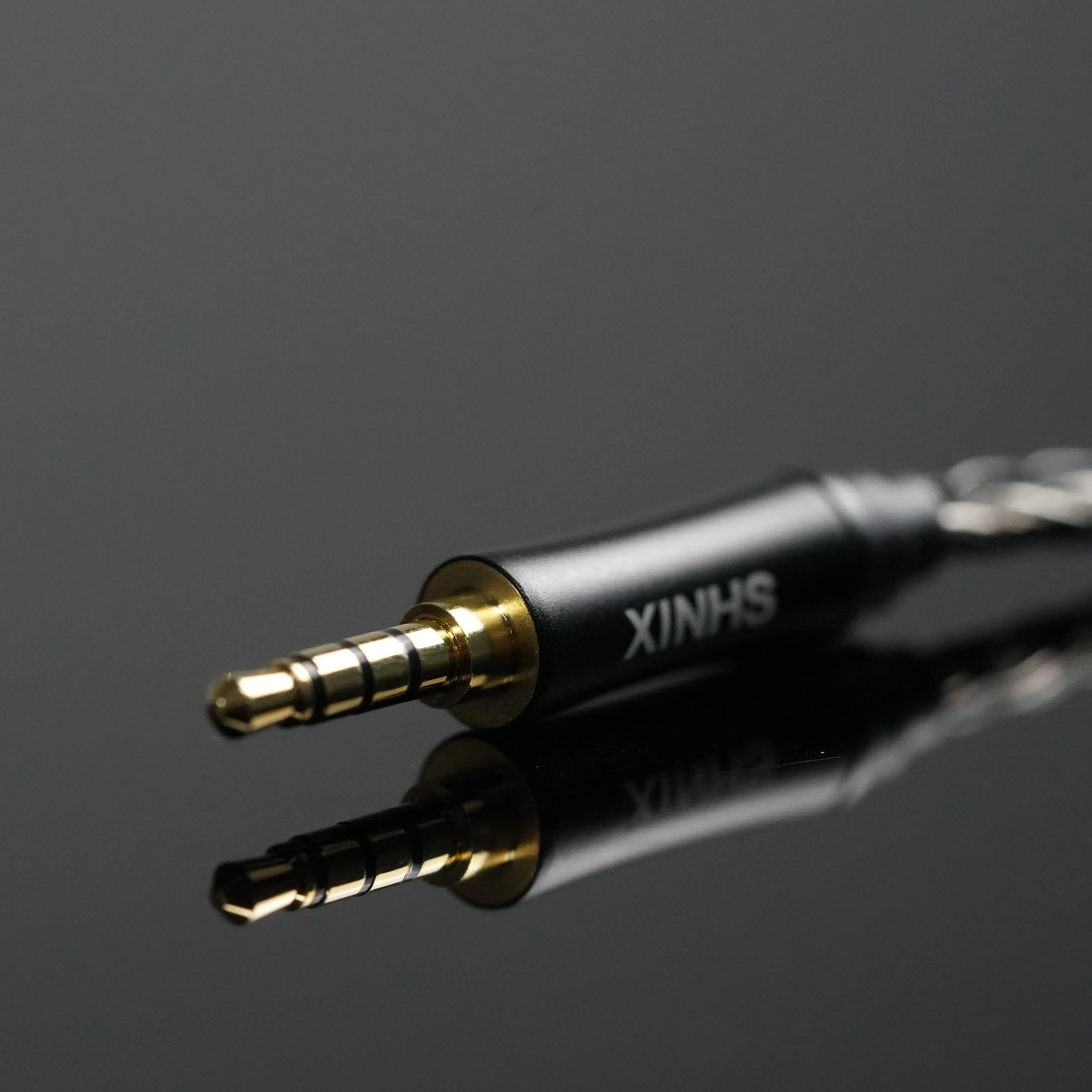 XINHS -113 Kabel do słuchawek z mikrofonem 3,5 mm 2-pinowy kabel audio do słuchawek HiFi — zdjęcie produktu 6