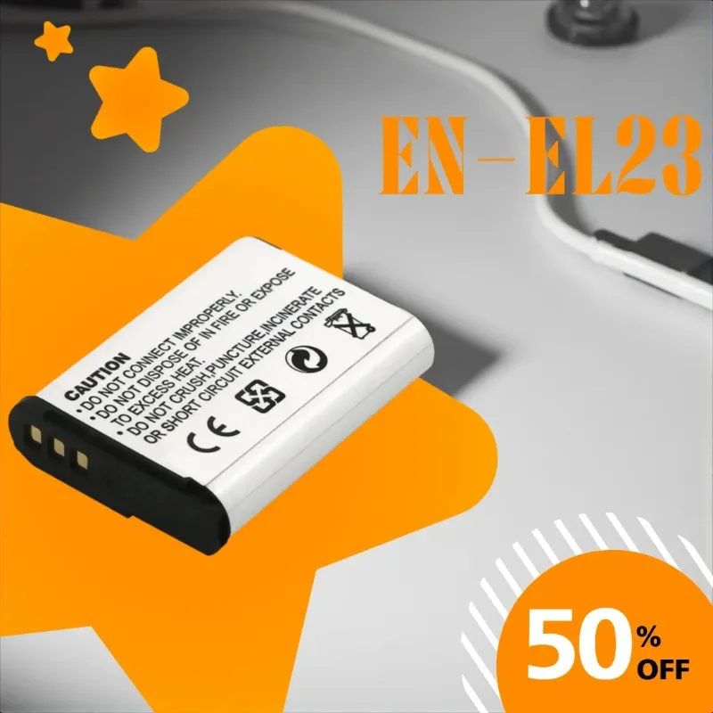 

High Quality 3.8V 2000mAh EN-EL23 Camera Battery For Nikon COOLPIX B700 P900S P900 P610S P610 P600 S810C EL23