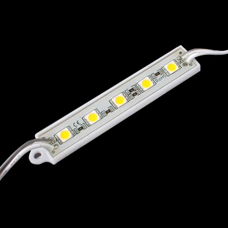 Practical 5 SMD 5050 LED Module Light Waterproof Hard Strip Bar Light Lamp 12V 5 Color For Home Decoration