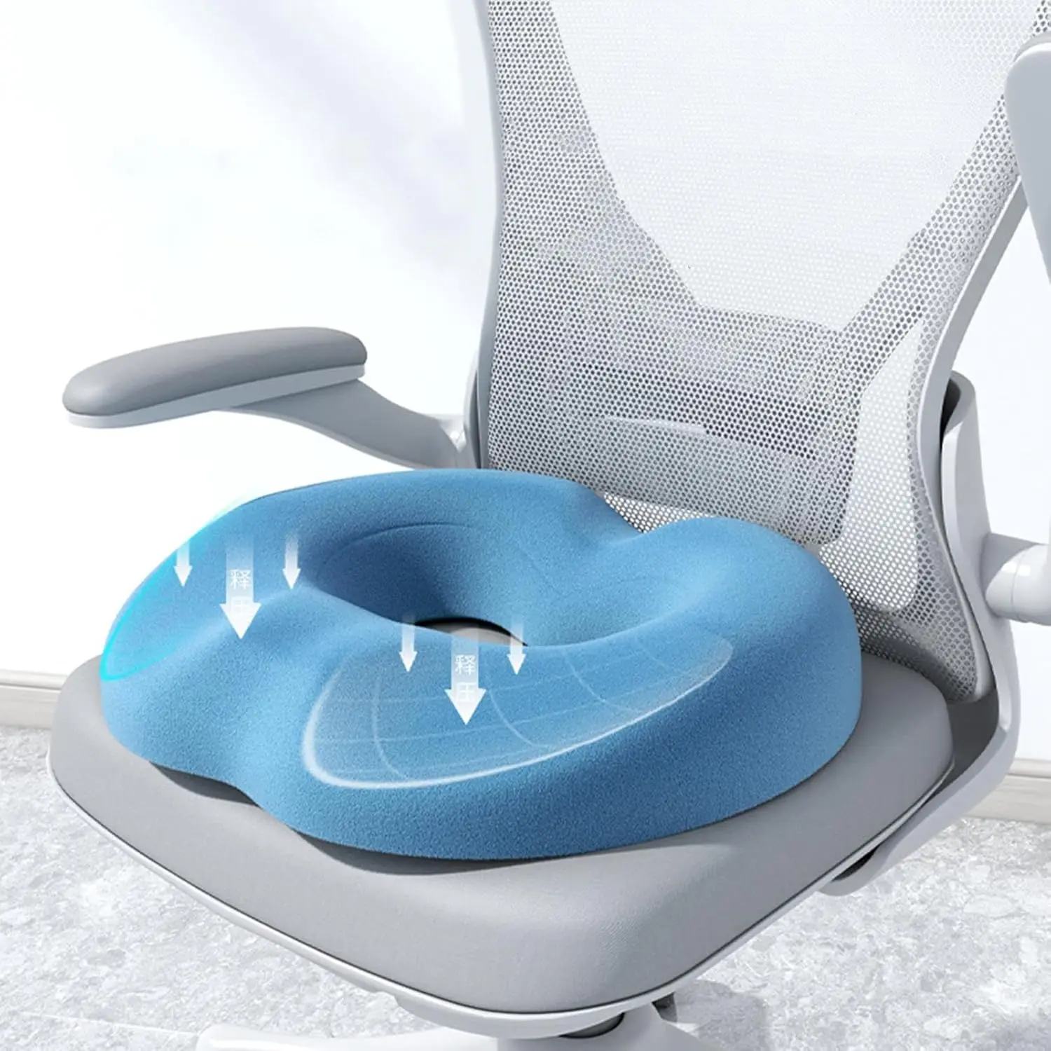Coccyx Pillow Seat Cushion for  Pregnant Butt Office Chair Memory Foam Anti Hemorrhoid Massage Tailbone Pillow Seat Cushion