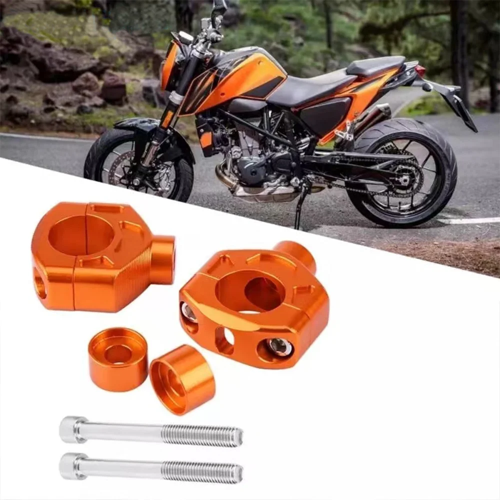 

Motorcycle Accessories HandleBar Bar Risers Mount Clamp Adapter For KTM DUKE 690