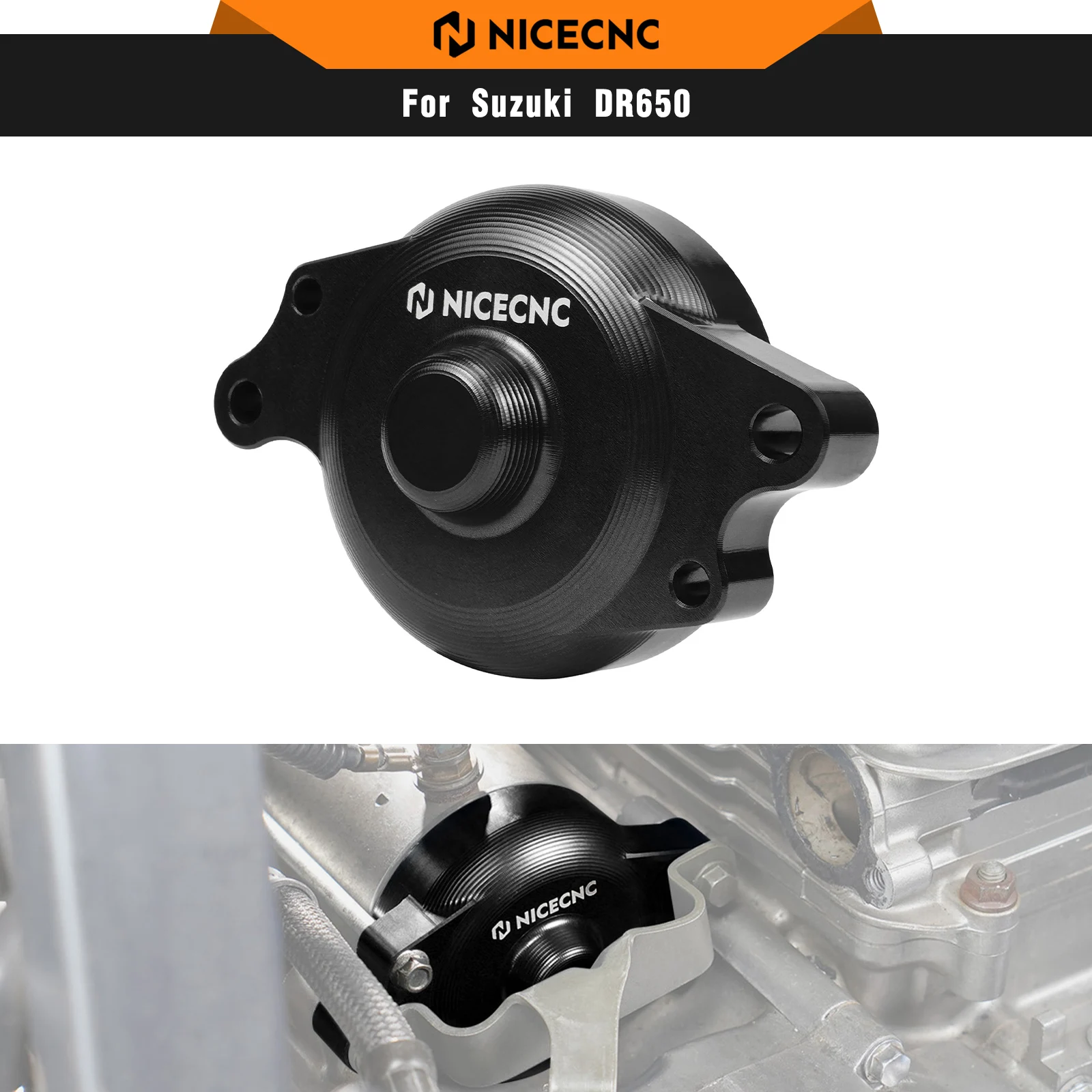 

For Suzuki DR650 S / SE 1996-2024 NICECNC Starter Motor End-Cap For Suzuki DR650S DR650SE 2024 2023 2022 2021 2020 2019 2018