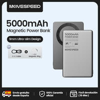 MOVESPEED S05 Magnetic Power Bank 5000mAh Wireless Fast Charge Powerbank Mini Portable Battery Charger for iPhone 16 15 14