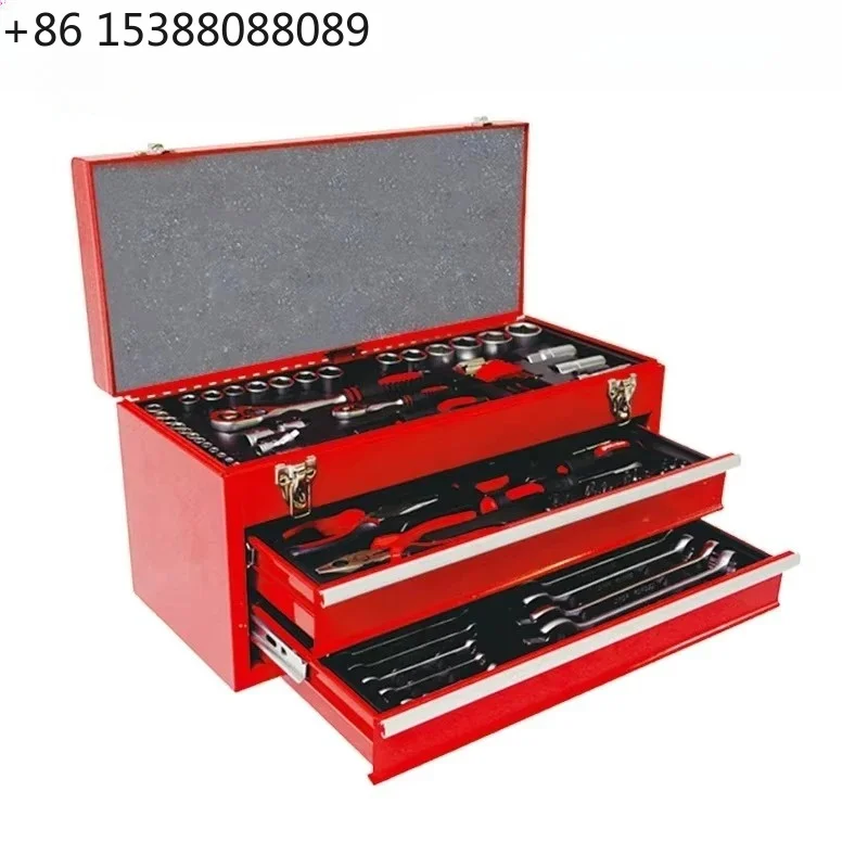 90Pcs Maxpower Socket Wrench Kit 3 Layer Foldable Repair Box Mechanical Hand Tool Set (1pcs)
