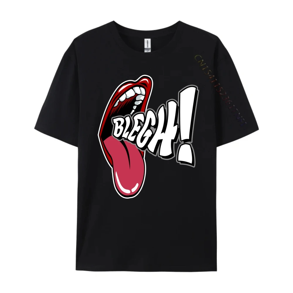 Mouth With Blegh Shout Metal Harajuku Men's Cotton T-Shirt New T Shirt Printed T-Shirt Graphic Tees Long Sleeve T-Shirt Men