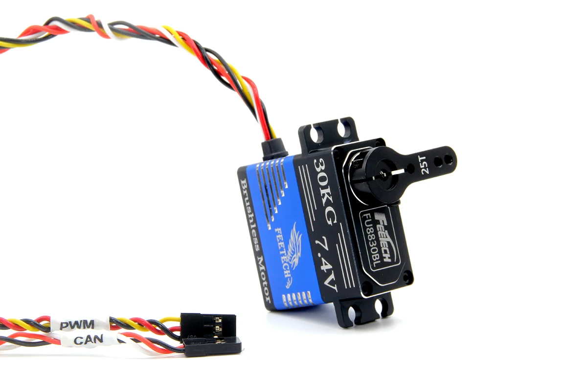 FU8830BL 7.4V 30KG.CM 브러시리스 UAVCAN 서보 CAN 버스 서보 UAV RC 헬리콥터/VTOL 항공기/고정익/드론용