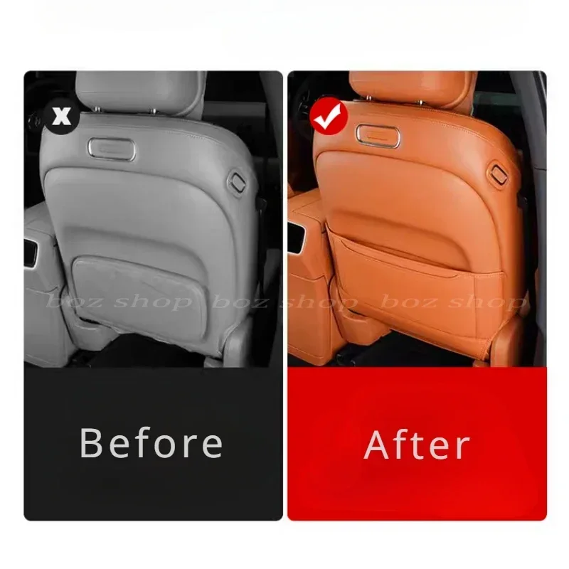 For AITO M9 Car Seat Back Anti-kick Pad Rear Child Rear Seat Storage Bags Car Back Protection Mat Interior Refit  Accessories