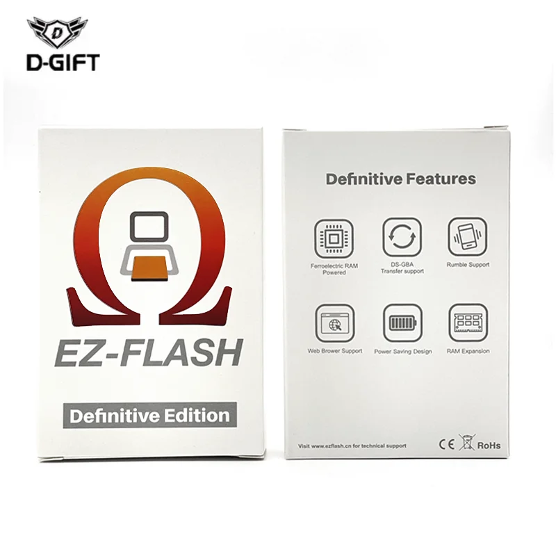 Definitive Edition Flash Game Cartridges Real Time Clock Support 128GB SD Card For E Z Flash GBA Game Console Accessories