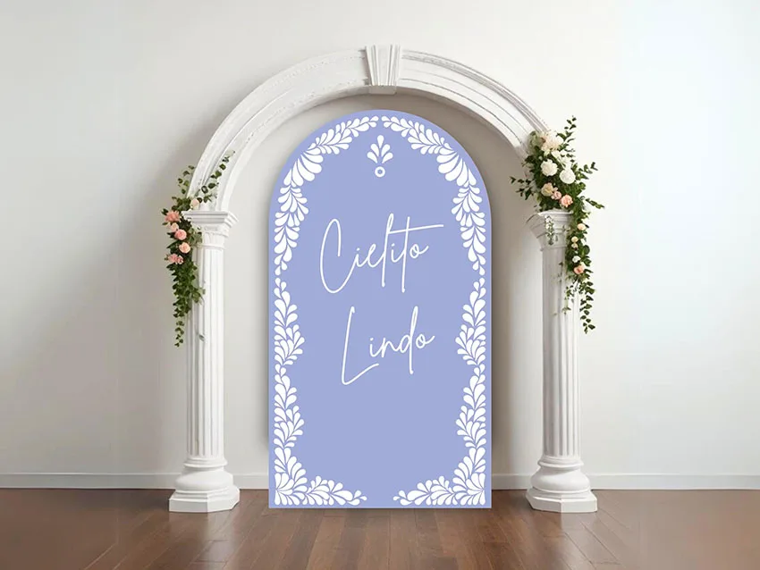 Mehofond на заказ двусторонний мексиканский Cielito Lindo детский день рождения свадебный чехол Chiara арка фон Декор фон