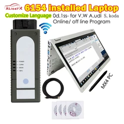 VS6154 install well in Laptop MX4 WiFi 6154 Unlimited Licences Engineer forV-W/A-udi car diagniostic WiFi 6154 V1.66 forVW group