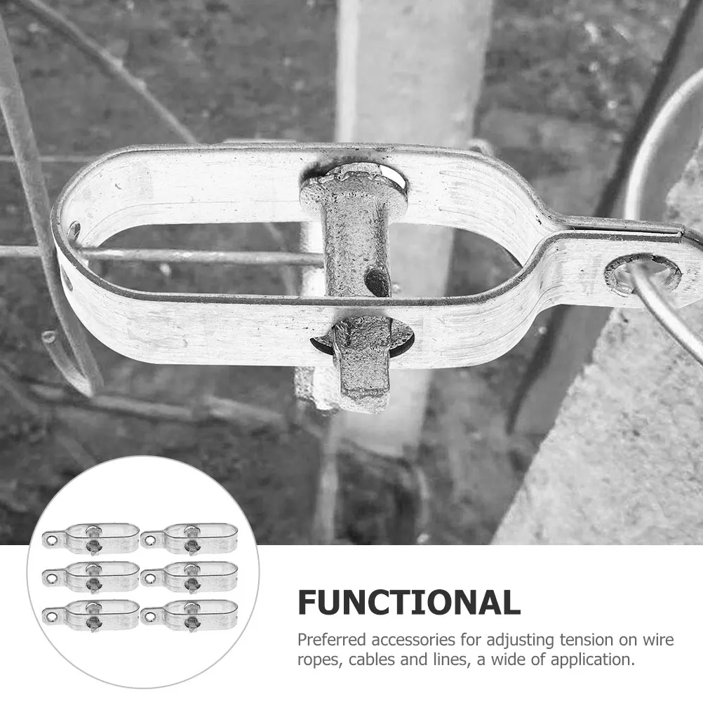

2 шт. натяжитель проволоки, сверхмощный натяжитель стальной проволоки, уличный натяжитель кабеля для забора, садовый веревочный натяжитель кабеля