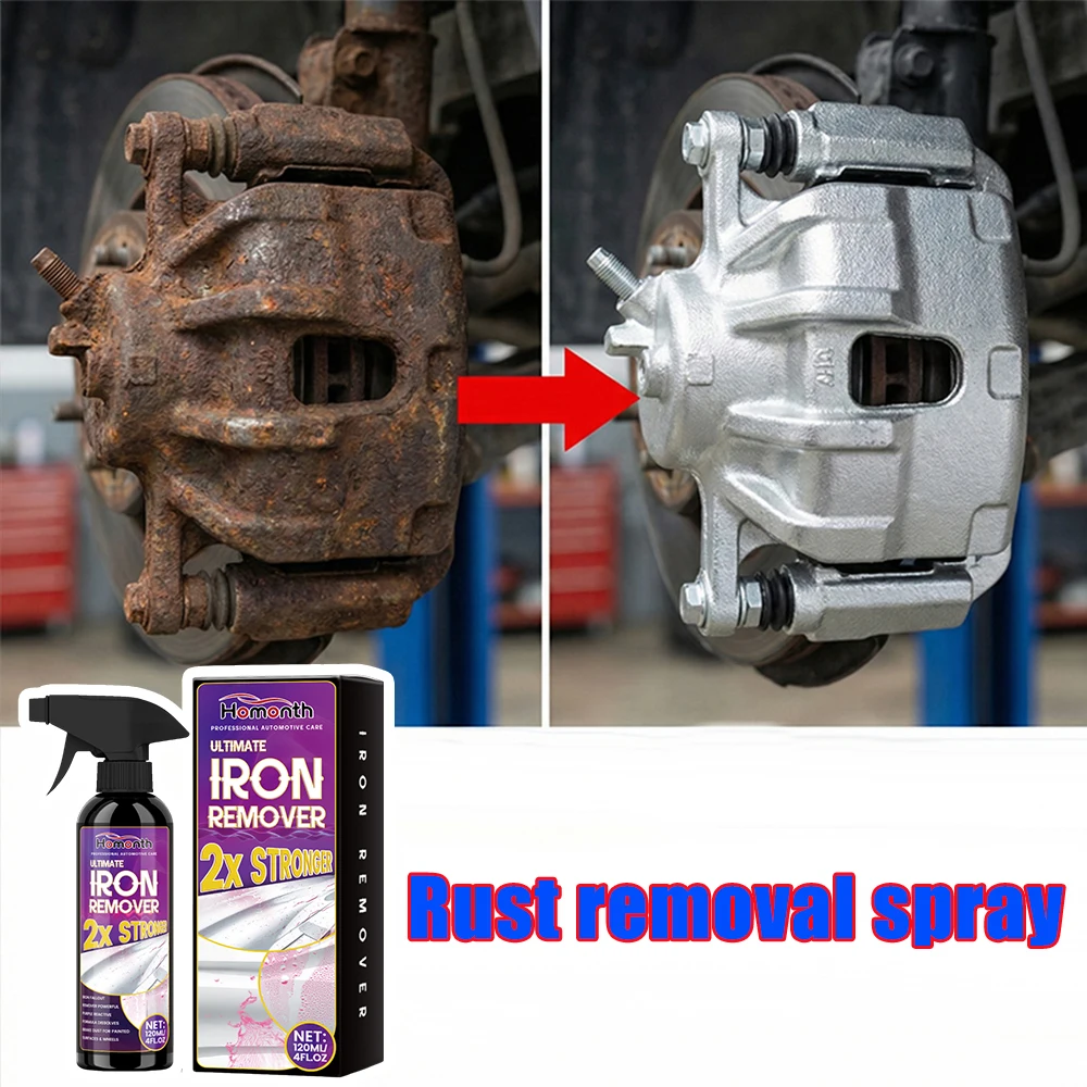 

Car Rust Remover Spray Tire Metal Surface Cleaning Anti Oxidation Derusting Renovation Cleaner Instant Effect For Rusted Parts