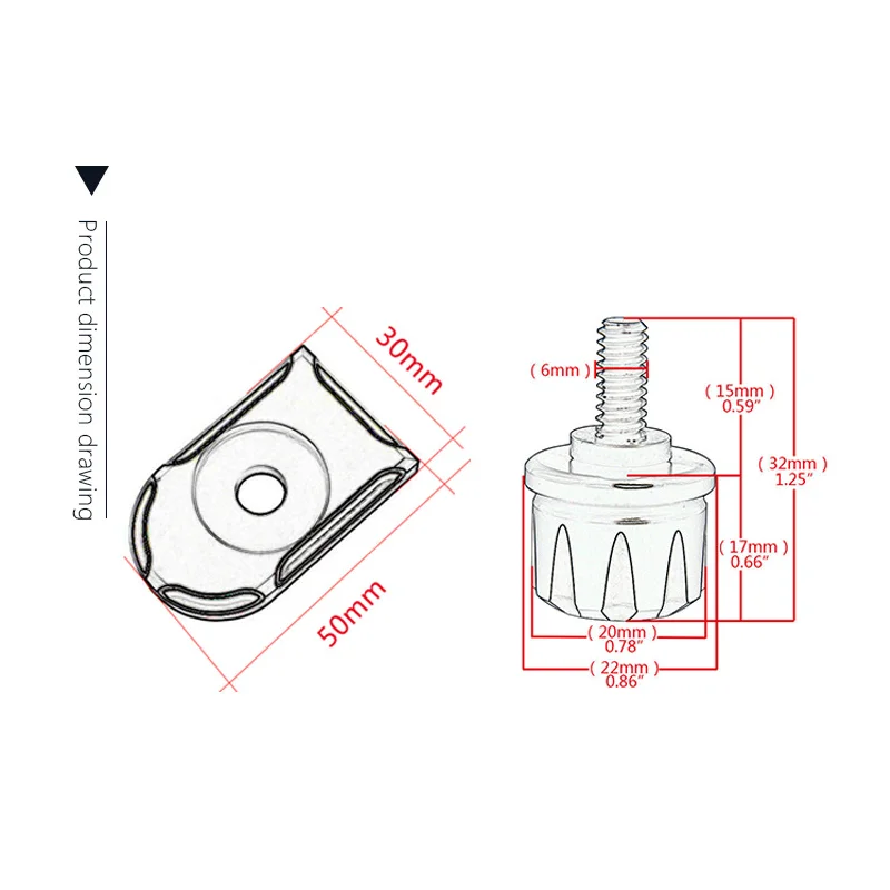 Motocicleta traseiro fender assento parafuso porca guia kit de montagem botão capa para harley motorbikes almofada fixação acessórios