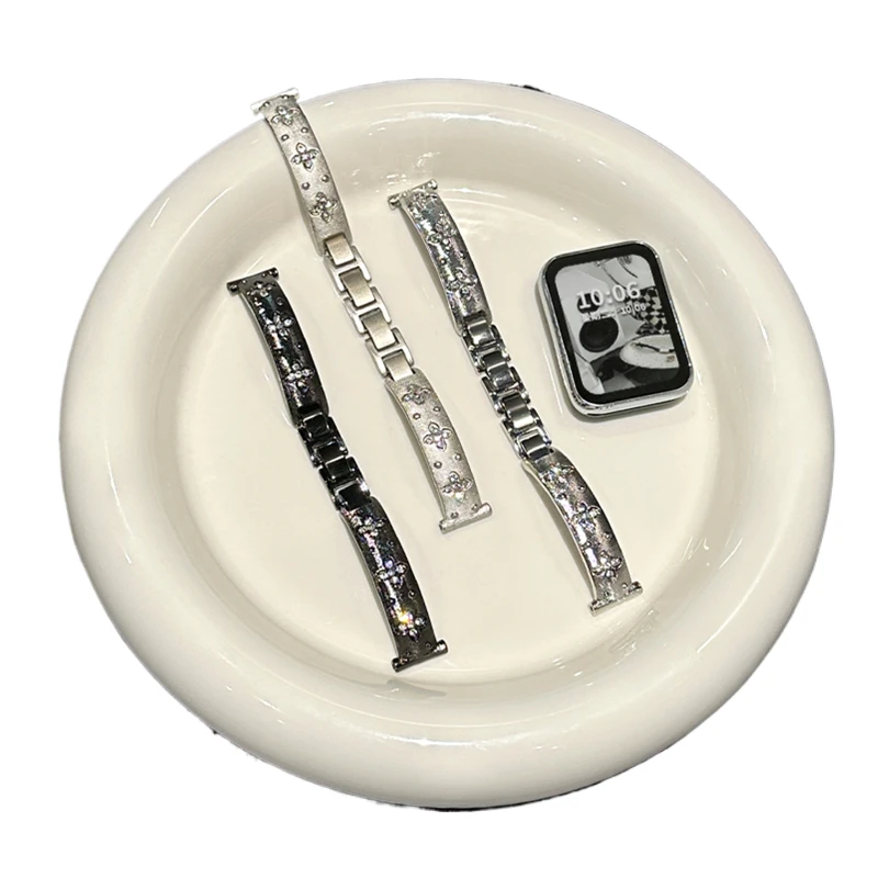 Металлический ремешок для Xiaomi Band 9 Pro, спортивный ремешок из нержавеющей стали для Xiaomi Band 8 Pro, женский браслет Correa