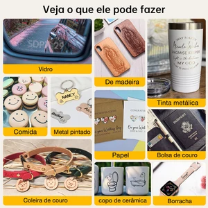 Daja Mini Tragbarer Laserlaser, DIY Bluetooth -Maschine, Hundelederpapier Dag, Holzplastik -Logo, CNC, Daja DJ6 6 Hauptverkäufe CNC - №1