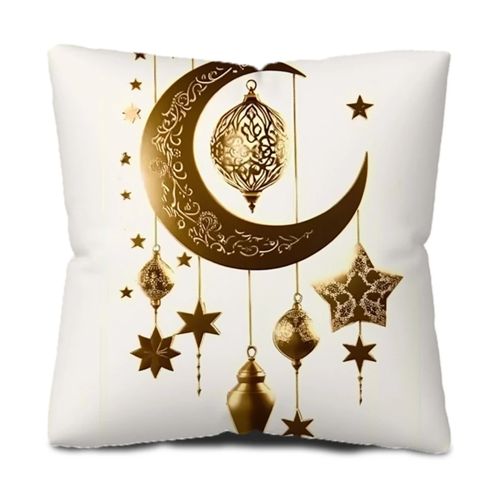 Decorative Pillow Case Eid Pillowcase Cohesive Decoration Collection Double-sided Design Easy To Clean Pillow Cover