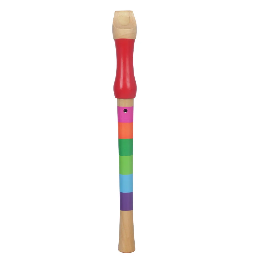 

8 Hole High Pitch Recorder Wooden Flute for Kids Children Toddler Baby Musical Instruments Practical Clarinet Soprano Wood