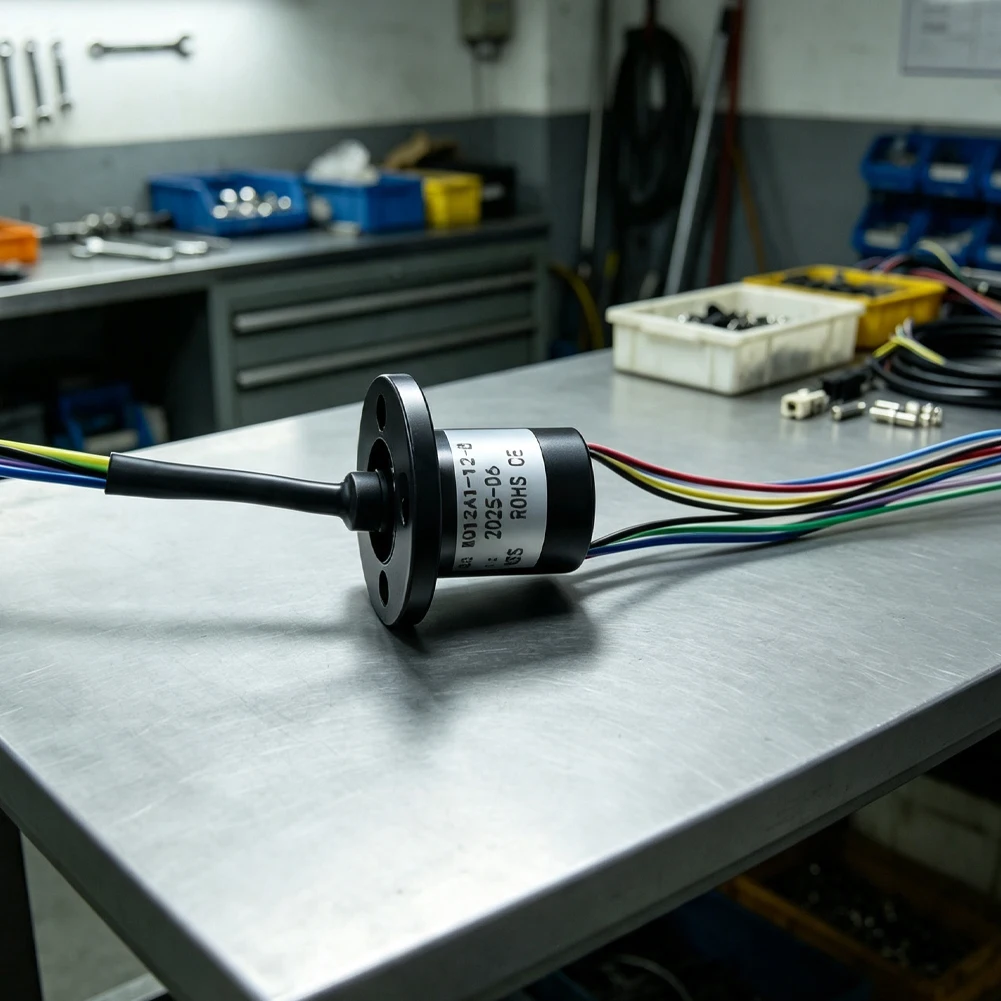 Miniature Slip For Ring 2 4 6 8 Channel 2A 12.5mm Diameter Conductive Collector Connector For Rotating Dining Table Machinery