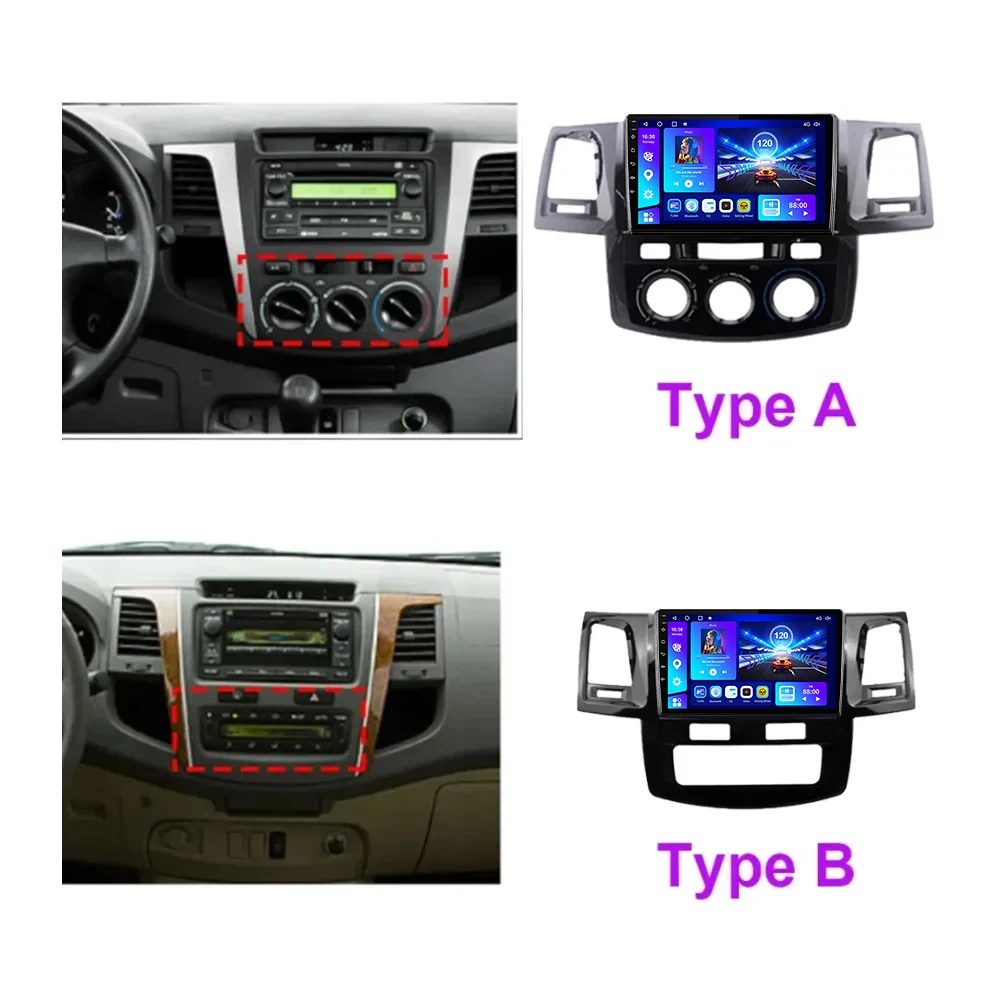 EKIY Car Radio Multimedia Navi For Toyota Fortuner HILUX Revo Vigo 2007-2015 Android Carplay Andrios Auto 4G WIFI BT GPS No DVD