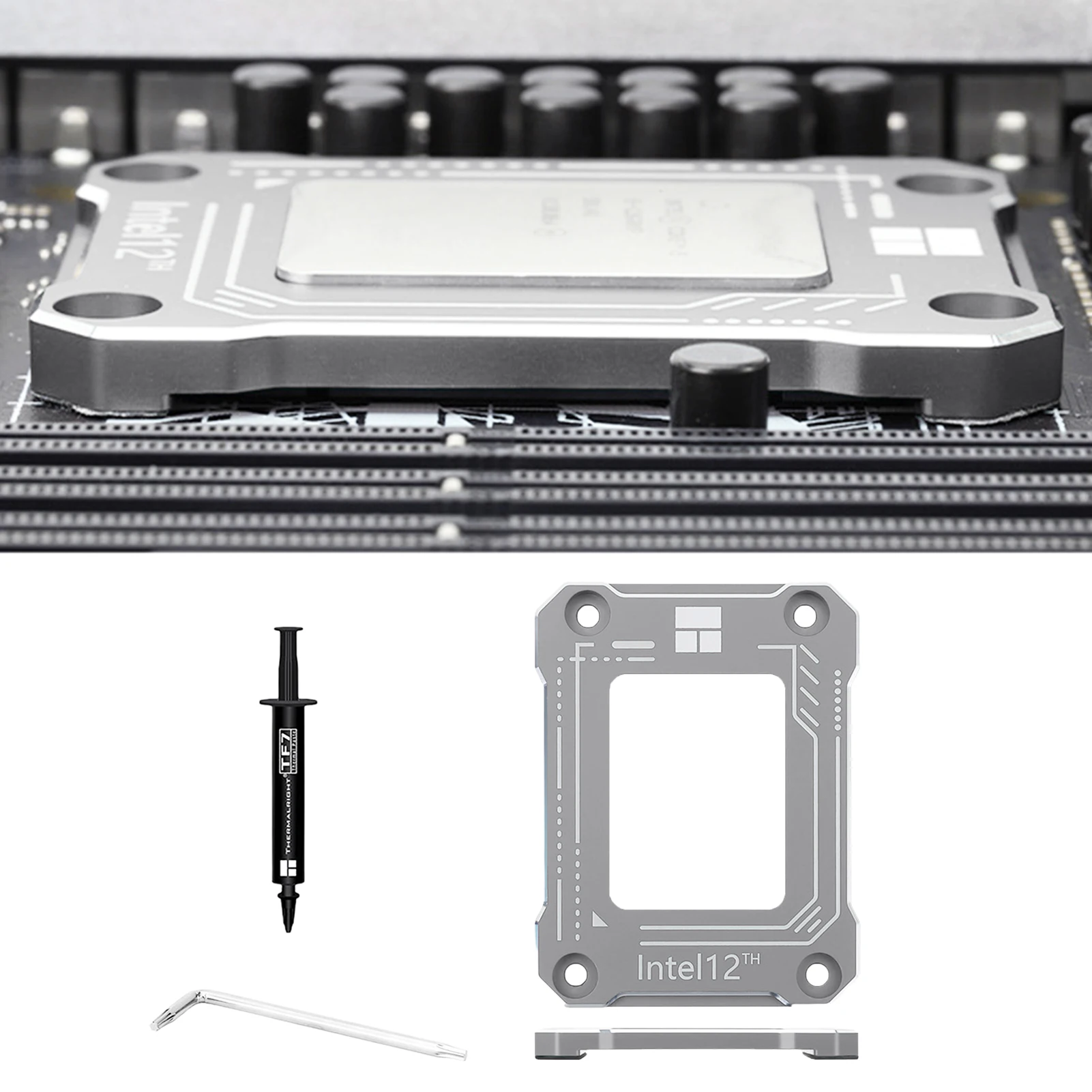 وحدة المعالجة المركزية الانحناء تصحيح الإطار قوس تثبيت مشبك مكافحة سقوط ل LGA17XX-BCF في تل 12th LGA 1700 وحدة المعالجة المركزية تحديد لوحة الكترونية معززة