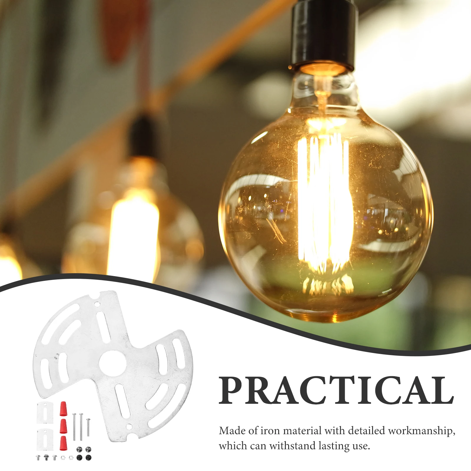 

1Set Light Fixture Mounting Bracket Iron Sturdy Rack for Chandelier Ceiling Wall Light Mount Kit Home Lighting Fittings