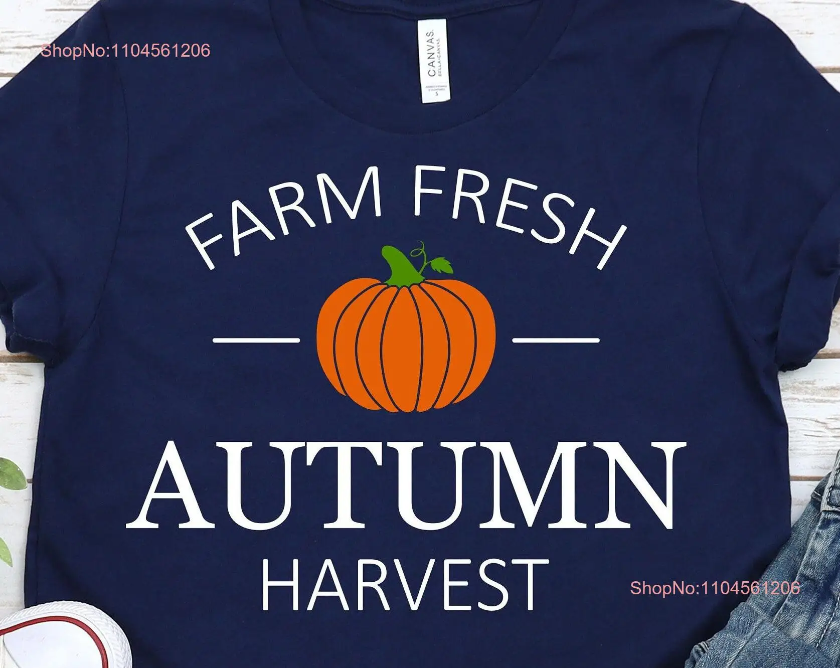 

Футболка Farm Fresh Autumn HarvesT, осенняя нашивка с тыквой, Friendsgiving, Хэллоуин, длинные или короткие рукава