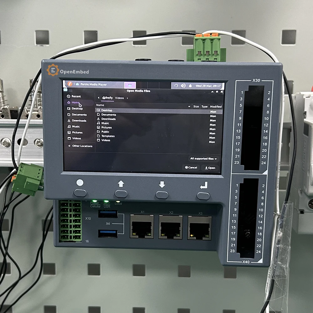 OpenEmbed PLC Programming Controller 4.3 Inch Touch Screen HMI Industrial IoT RS485 Communication 20 I/O 2 Years Warranty LPDDR4