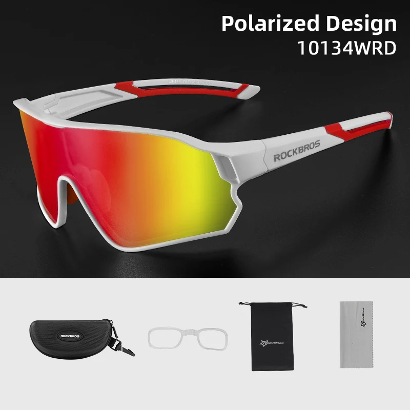 ROCKBROS Polarized Sports Sunglasses UV400 Black 5
