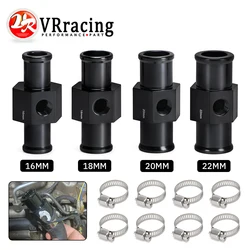 Black Water Temp Gauge Radiator Temperature Water Temp Joint Pipe Sensor 18MM 20MM 22MM 24MM Hose Adapter