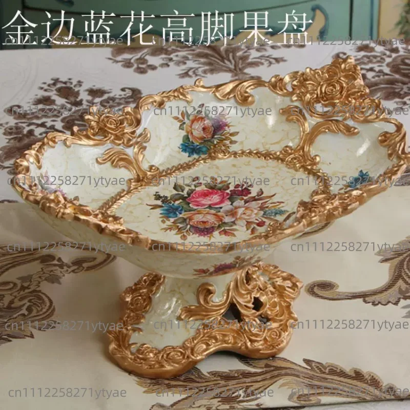 Home Living Room Decorative Resin Dried Fruit Plate Coffee Dining Table Locker Craft Ornament
