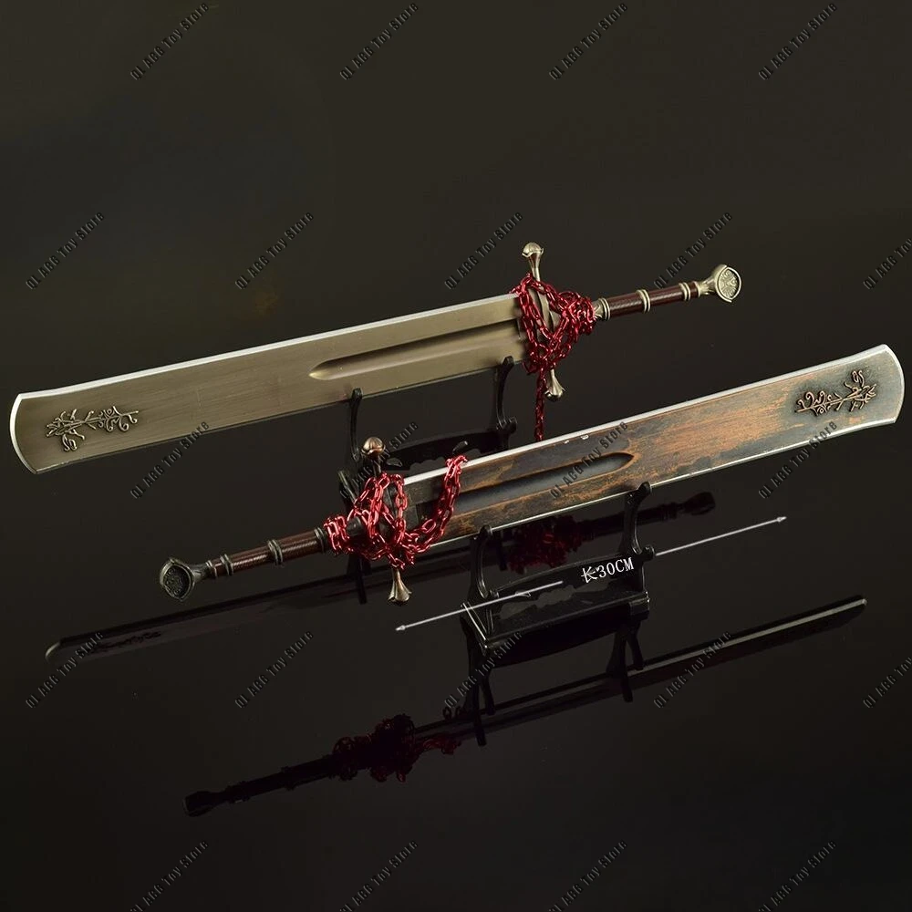Marais جلاد السيف 30 سنتيمتر لعبة معدنية المسنين حلقة لعبة الطرفية الساموراي الحرفية اكسسوارات حلية جمع هدية لصبي