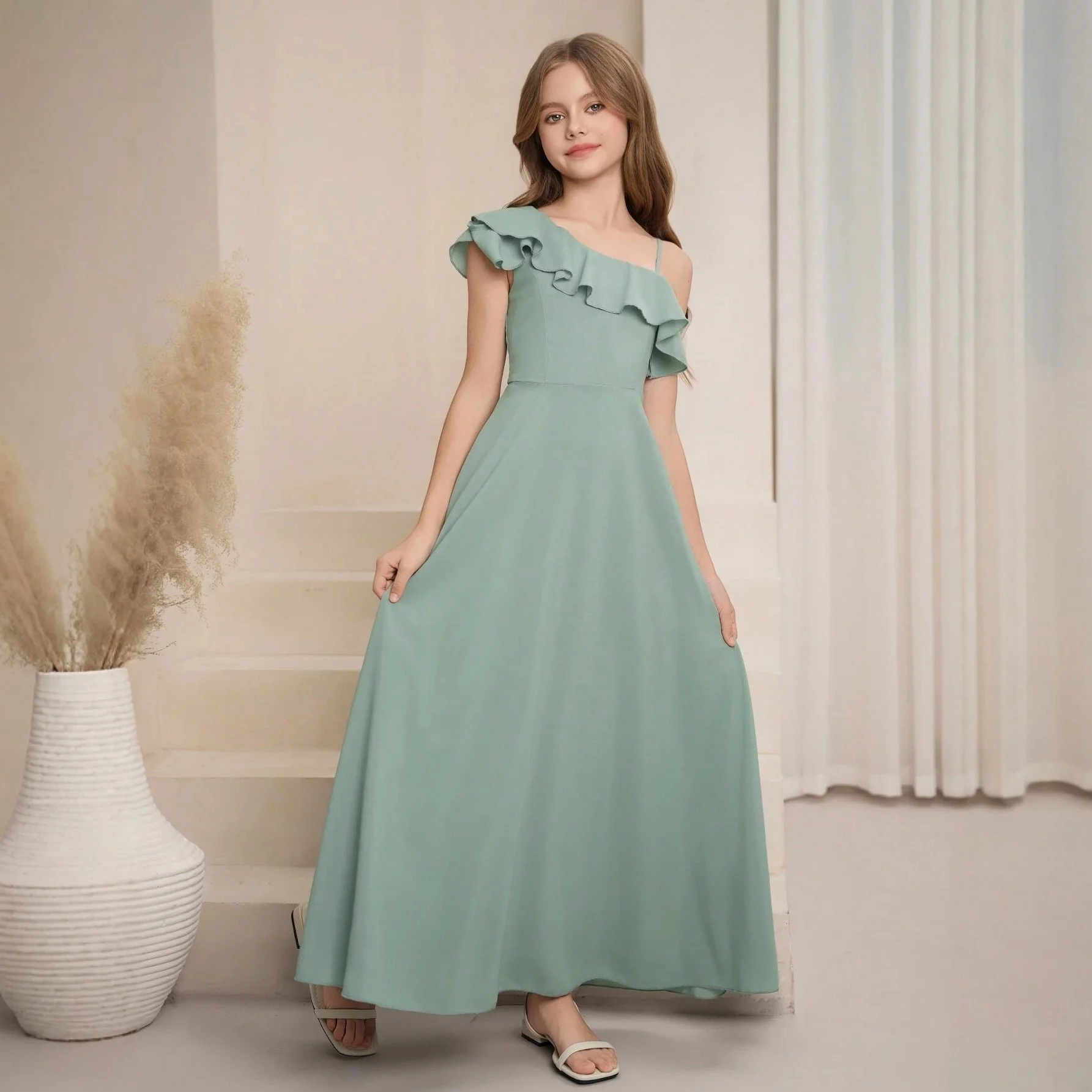 Girls Party Dresses Wedding Prom Gown Piano Perform Dresses For Teenagers Princess Dress Girl's Ceremonial Dress Ball Gown