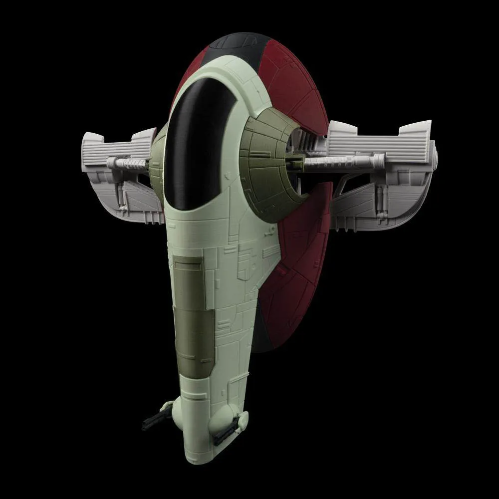 

Модель космического корабля класса Спайтфайр Slave I в масштабе 1:10, 21,3 см, 3D-печатная, статическая модель корабля, игрушка-украшение