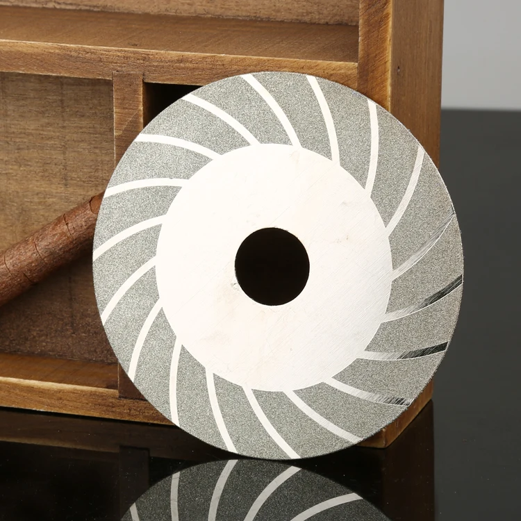 Piringan Gerinda roda pemotong berlian, 2 buah 100mm/4 inci baja karbon piringan gergaji untuk kaca logam alat putar Aksesori Dremel