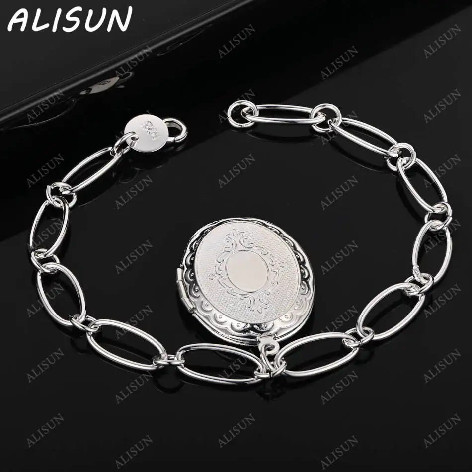 

ALISUN 925 Sterling Silver Vintage Pendants Bracelets For Women Wedding Party Gifts Fashion Accessories Fine Jewelry