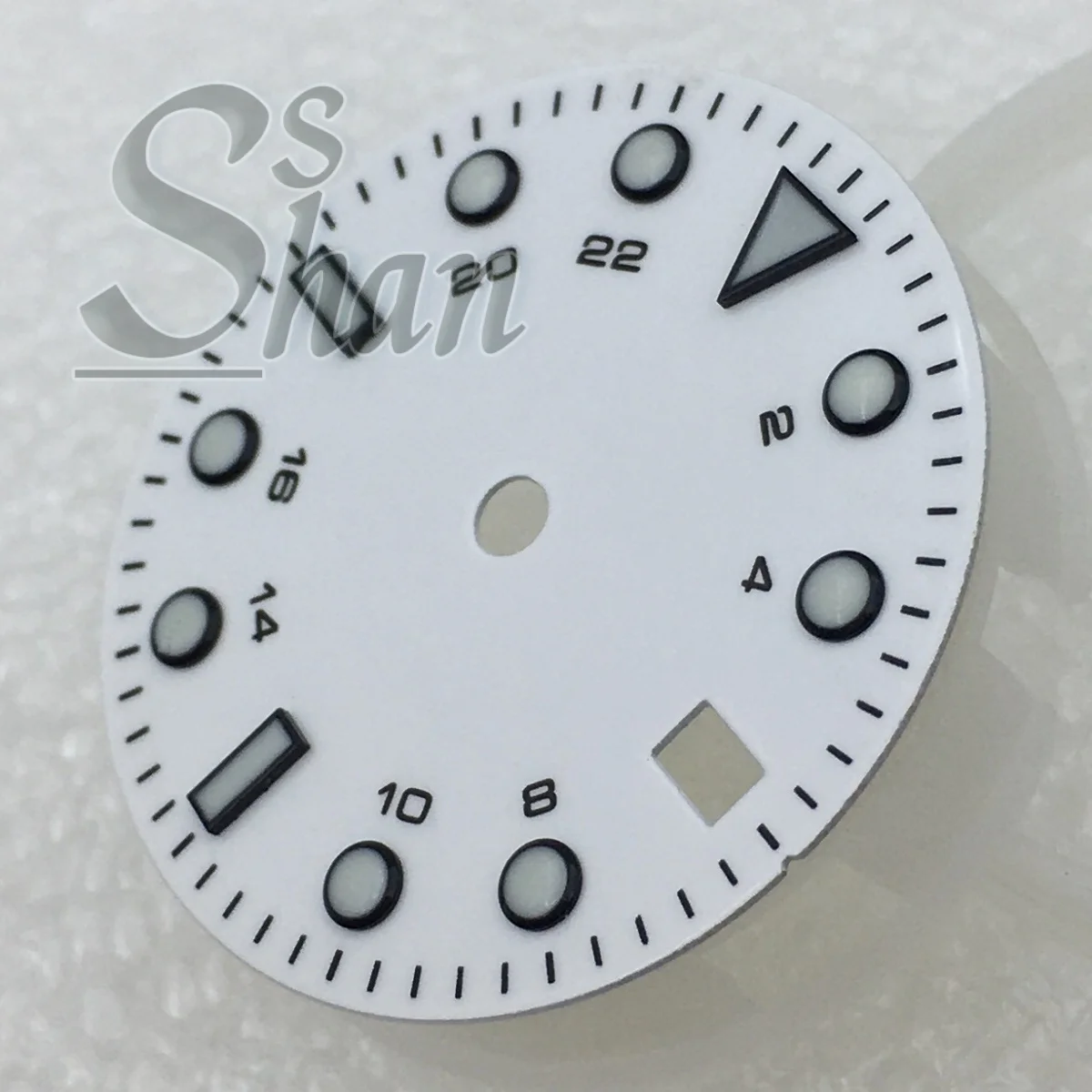 الاتصال الهاتفي الأسود والأبيض والأزرق والأخضر لساعة NH35 مقاس 29 مم مناسب لأجزاء تعديل NH35 وإكسسوارات الساعة