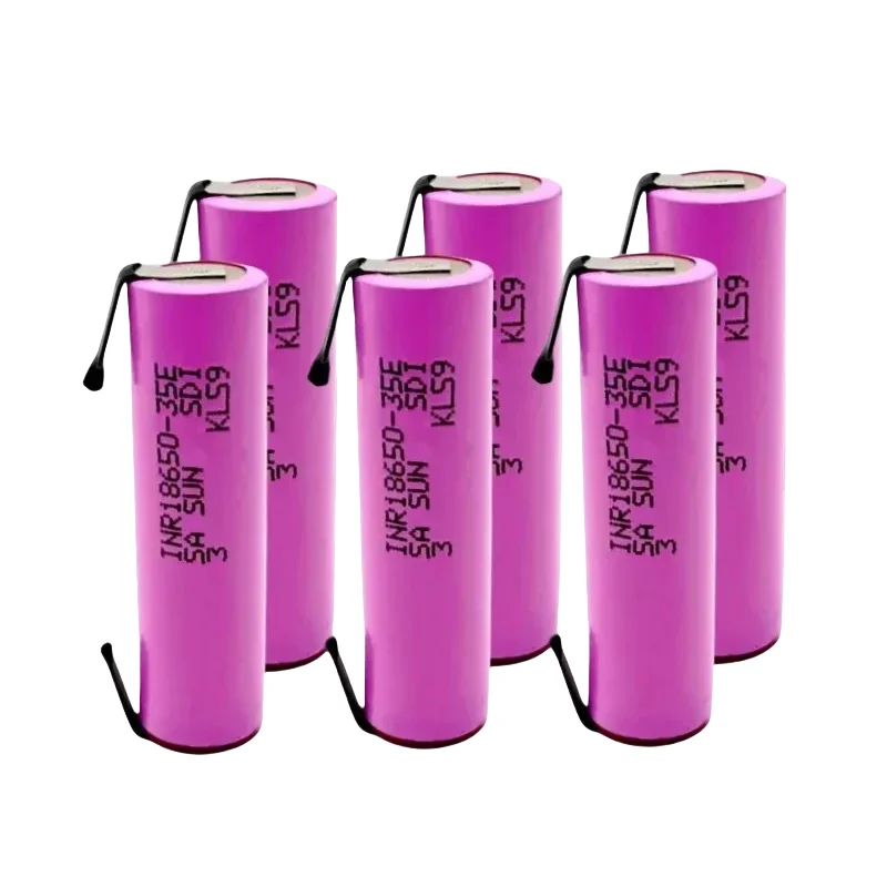 18650 35E 3500mAh 20Adischarge 3.7V INR18650-35E 18650 li-ion 3.7V battery rechargeable battery + DIY nicke