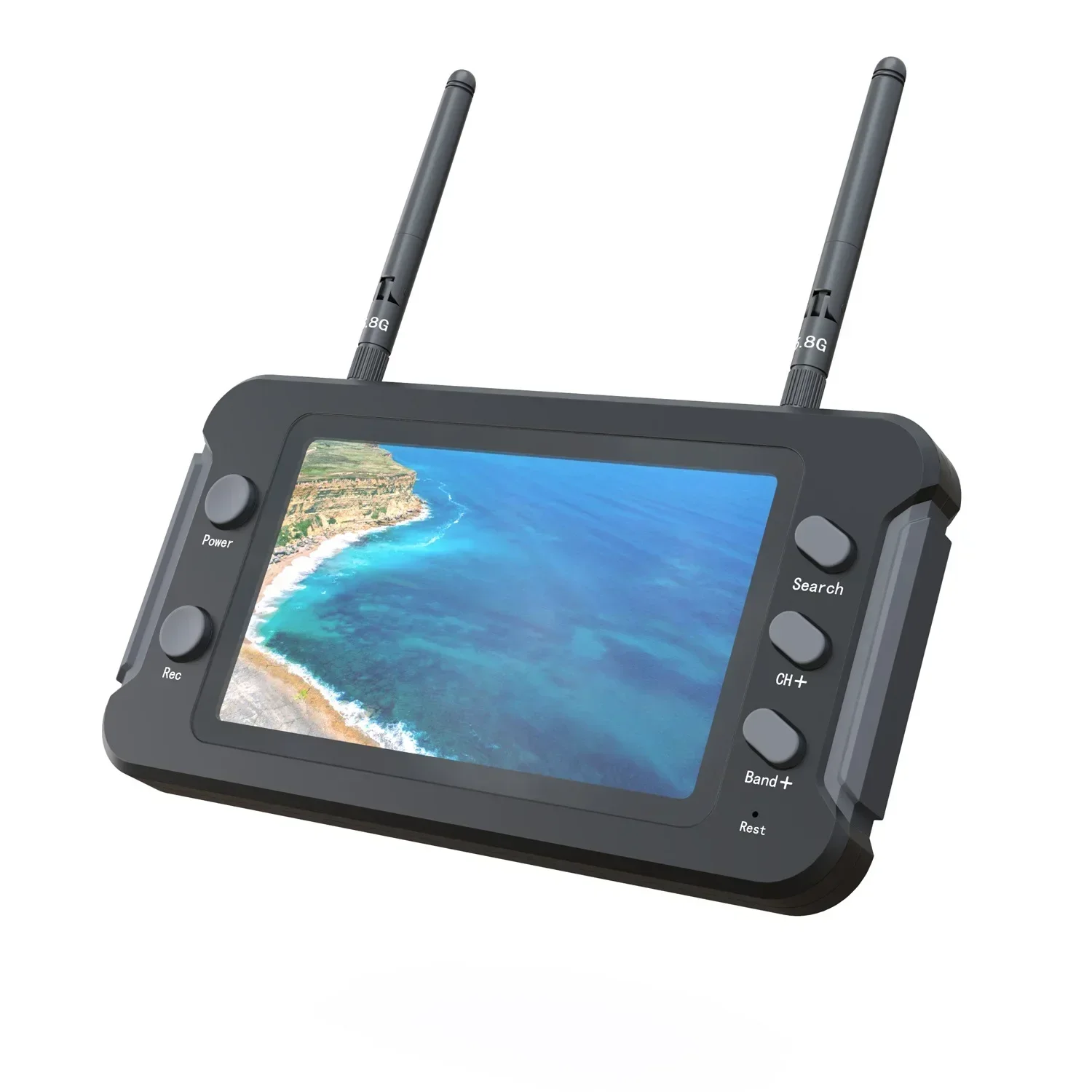 5.8g Fpv Monitor With Dvr 40ch 4.3 Inch Lcd Display 16:9 Ntsc/pal Auto Search Video Record For Rc Fpv Drone Quadcopter