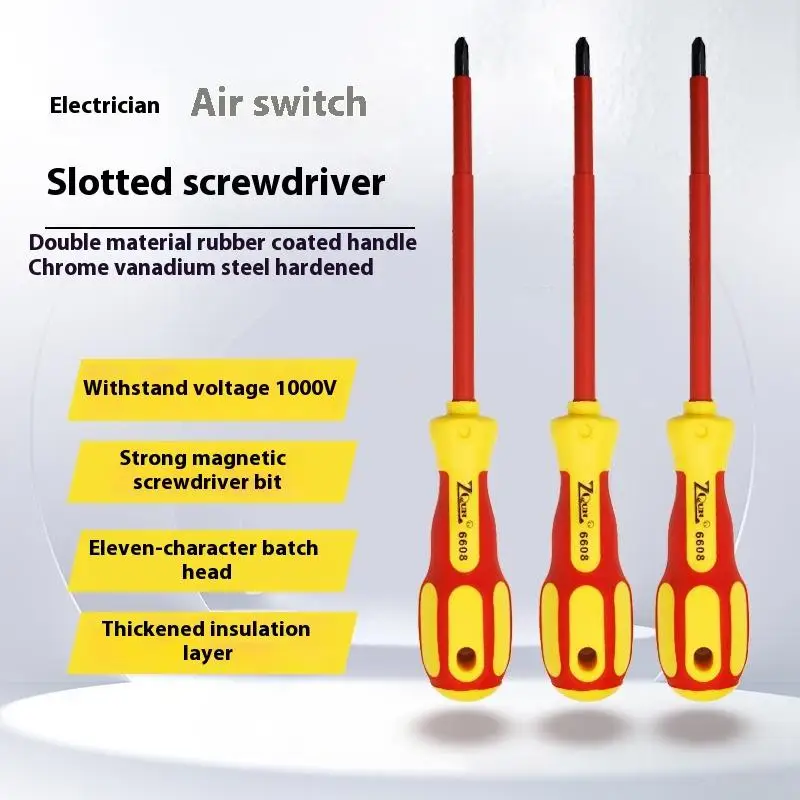 Electrician's Professional Maintenance Tools Insulated Screwdriver Slotted Cross Screwdrivers Phillips Flat Driver Hand Tools