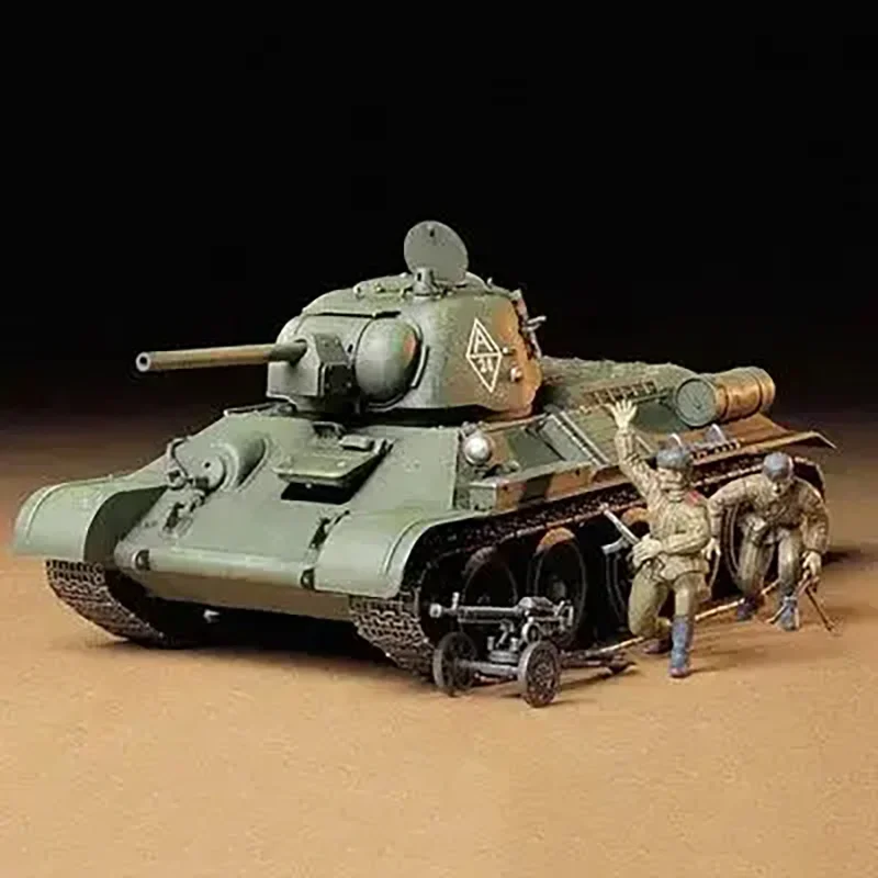 TAMIYA 35149 DIY Tank Model Assembly Kit - 1:35 Scale Russian T34/76 1943 Plastic Building Hobby Kit