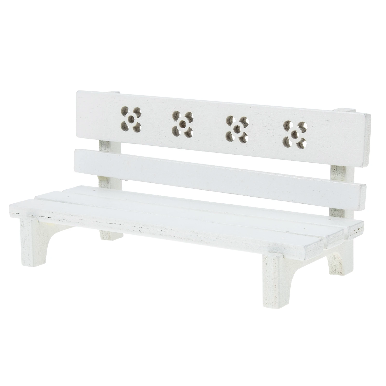 

Wooden Park Bench Ornaments Dollhouse Decor Supplies Micro Landscape Mini Miniature Model Accessories Small Benches Decoration