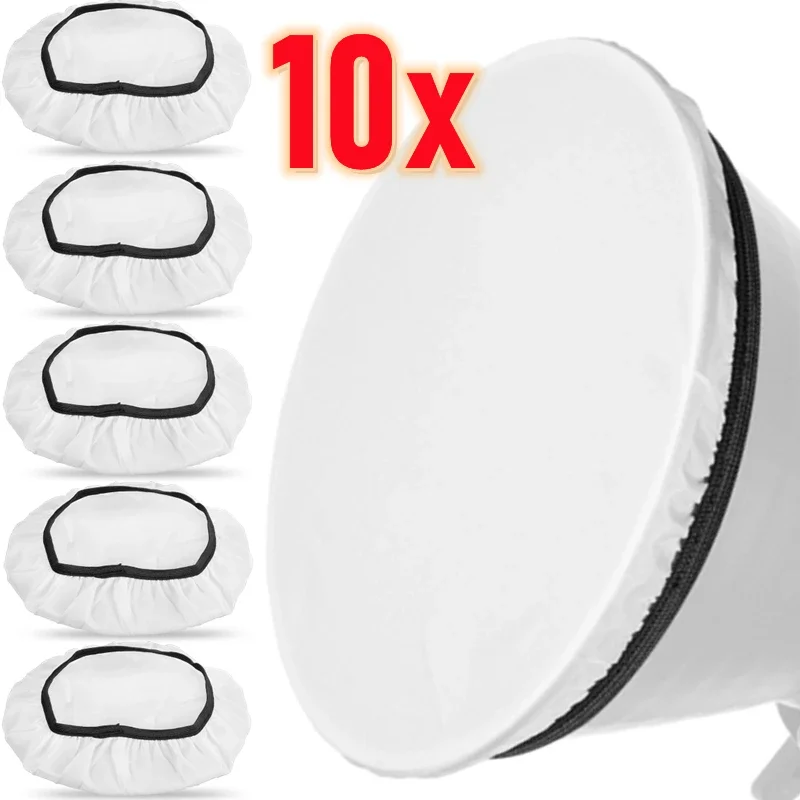 1-10 Stück 7 Zoll Weicher Diffusor-Socken-Reflektor für Studio-Stroboskope, Funkelnde Reflektoren, Diffusor-Socken für Porträt- und Produktfotografie