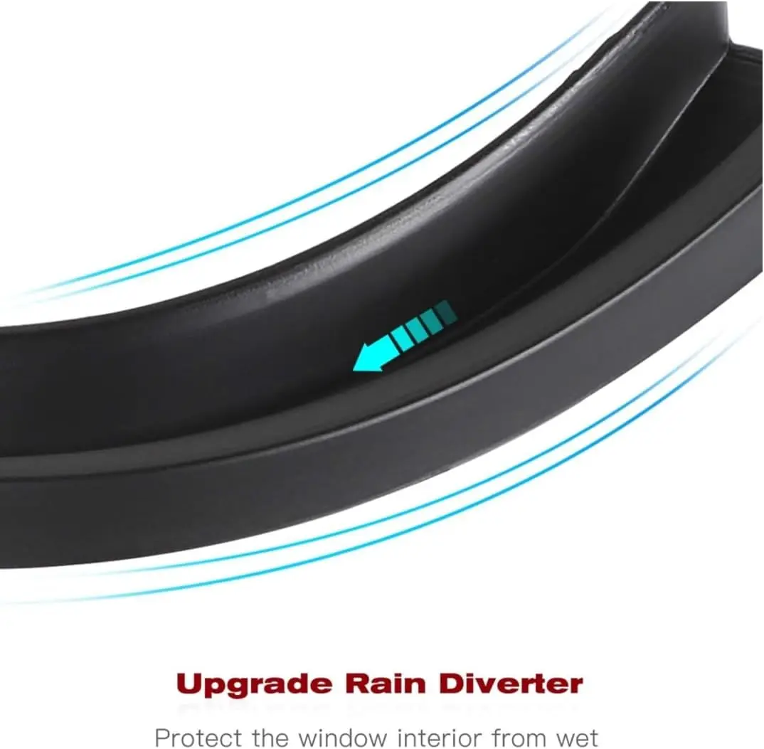 Rain Gutter Extensions Rainwater Diversion Parts Rain Groove Diverter for Jeep Wrangler JL JT 4XE 2018-2026 Exterior Accessories view 3