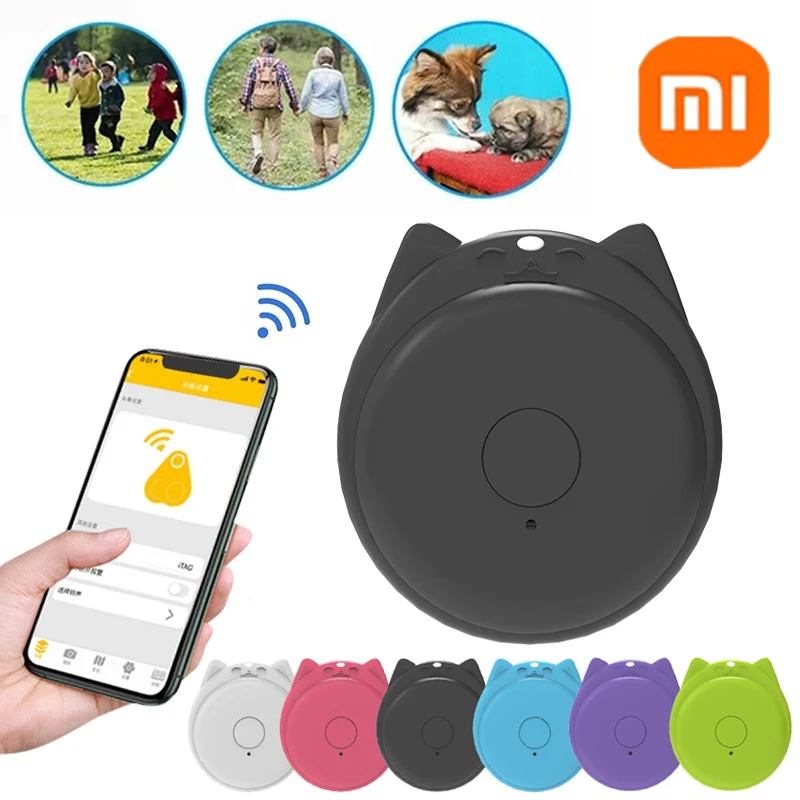 xiaomi mini dispositivo rastreador gps inteligente lembrete anti perdido para animais de estimacao criancas bolsa carteira 5g bluetooth localizador portatil rastreamento 01