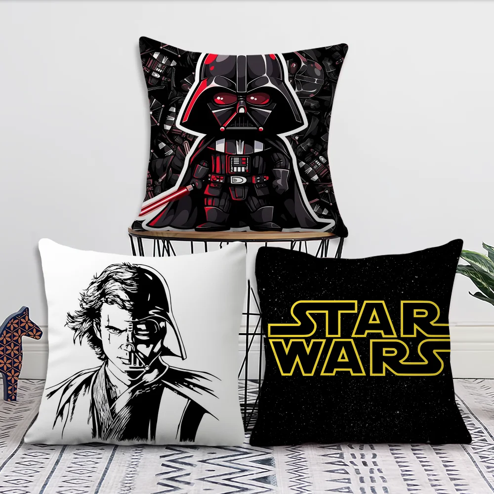 Star W-Wars Pillow Case Pillowcase Living Room Sofa Super Soft Cushion Cover Suitable For Home Bedroom Room Decoration