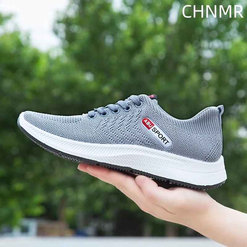 Summer Breathable Flying Woven Men\'s Sneakers New Casual Fashion Mesh Sneakers All-match Breathable Lightweight Shoes Hot Sale